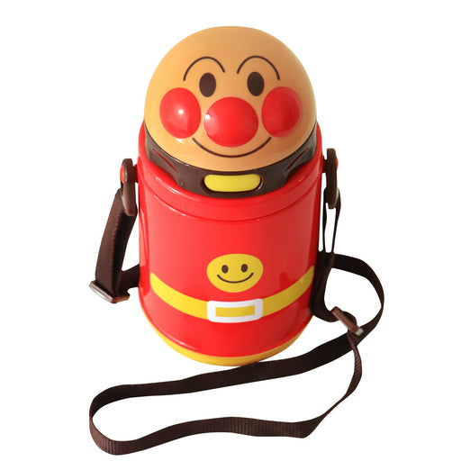 Lec Anpanman Straw Die-Cut Water Bottle Cold Insulation 400Ml Plastic Japan (New Model)- Japan Figure Store - #1 Bring To You The Best Japanese Goods