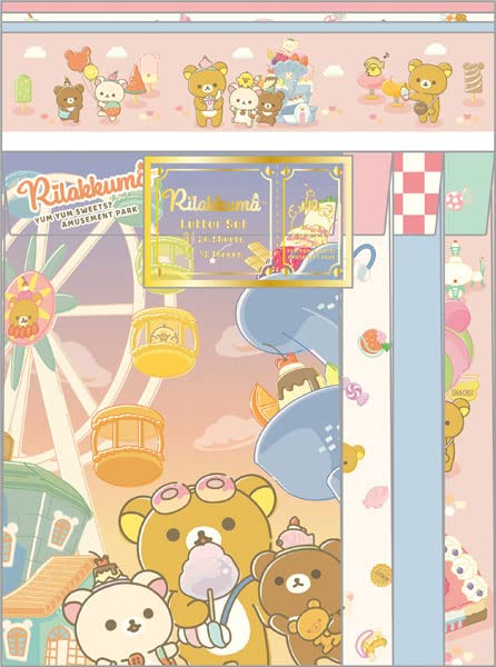 San-X Rilakkuma Weird Amusement Park Letter Set LH75502- Japan Figure Store - #1 Bring To You The Best Japanese Goods