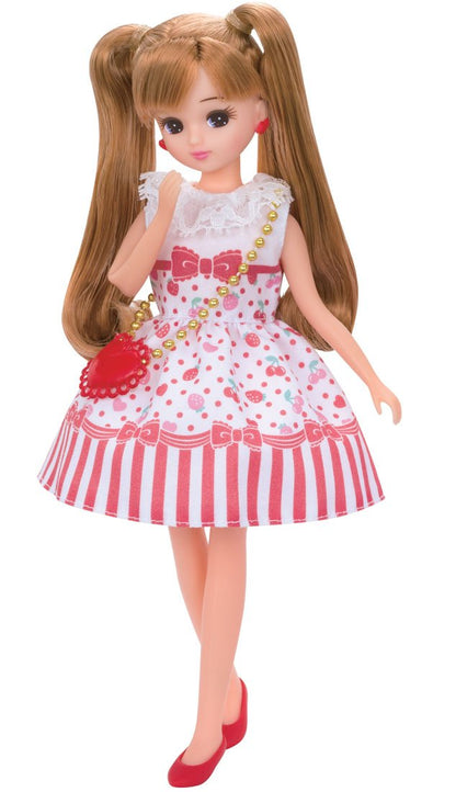 TAKARA TOMY Licca Doll Lw-03 Cherry Berry Licca Dress 877202 <Doll Not Included>- Japan Figure Store - #1 Bring To You The Best Japanese Goods