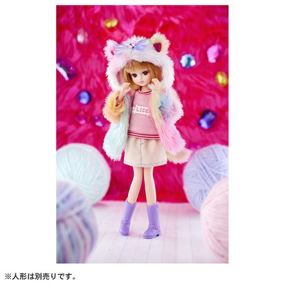 TAKARA TOMY Licca Doll Fluffy Colorful Cat- Japan Figure Store - #1 Bring To You The Best Japanese Goods