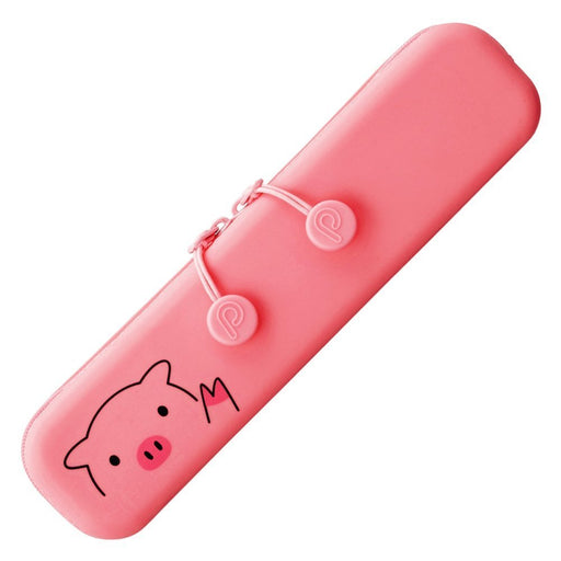 Lihit Lab Slim Zipper Pouch Punilab Pig A-7717-5 Japan [3 Pack]- Japan Figure Store - #1 Bring To You The Best Japanese Goods