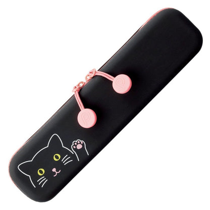 3-Pack Lihit Lab Slim Zipper Pouch Punilabo Kuroneko A-7717-3 Japan- Japan Figure Store - #1 Bring To You The Best Japanese Goods