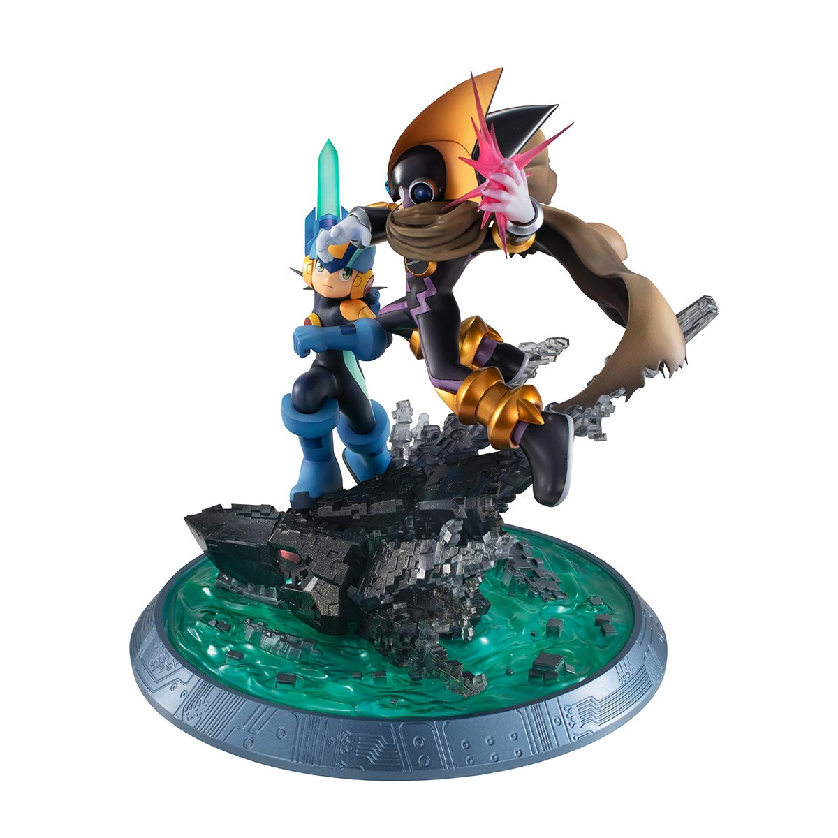 Megahouse Japan Limited Release Game Characters Collection Dx Rockman Exe Rockman Vs Forte Figure- Japan Figure Store - #1 Bring To You The Best Japanese Goods