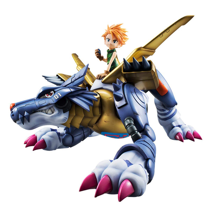 Megahouse Japan Limited Release Digimon Adventure Metal Garurumon & Yamato Ishida Figure- Japan Figure Store - #1 Bring To You The Best Japanese Goods