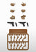 Tomytec Little Armory Laop06 Figma Tactical Gloves 2 Hand Gun Set Tan Hand Parts For Figures- Japan Figure Store - #1 Bring To You The Best Japanese Goods