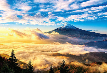 Beverly M81-611 Jigsaw Puzzle Mt.Fuji In The Morning (1000 S-Pieces) Scene Puzzle- Japan Figure Store - #1 Bring To You The Best Japanese Goods