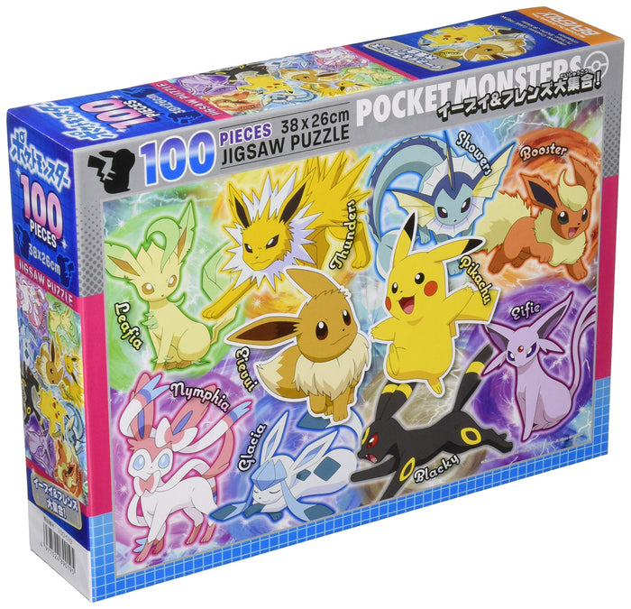 Beverly 100-019 Jigsaw Puzzle Pokemon Eevee & Friends (100 L-Pieces) Pokemon Jigsaw Puzzle- Japan Figure Store - #1 Bring To You The Best Japanese Goods