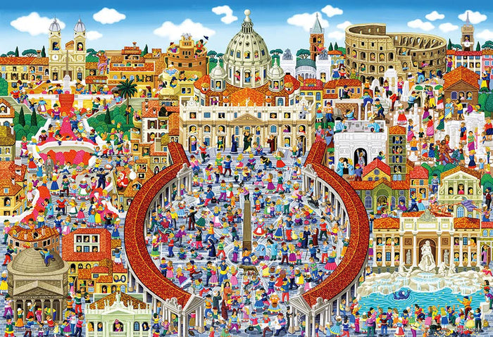Beverly M81-629 Jigsaw Puzzle Famous Areas In Rome (1000 S-Pieces) Small Piece Puzzle- Japan Figure Store - #1 Bring To You The Best Japanese Goods
