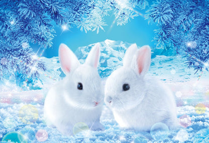Beverly Jigsaw Puzzle M81-538 Wilfar Rabbits Waiting For Spring (1000 S-Pieces) Rabbit Puzzle- Japan Figure Store - #1 Bring To You The Best Japanese Goods