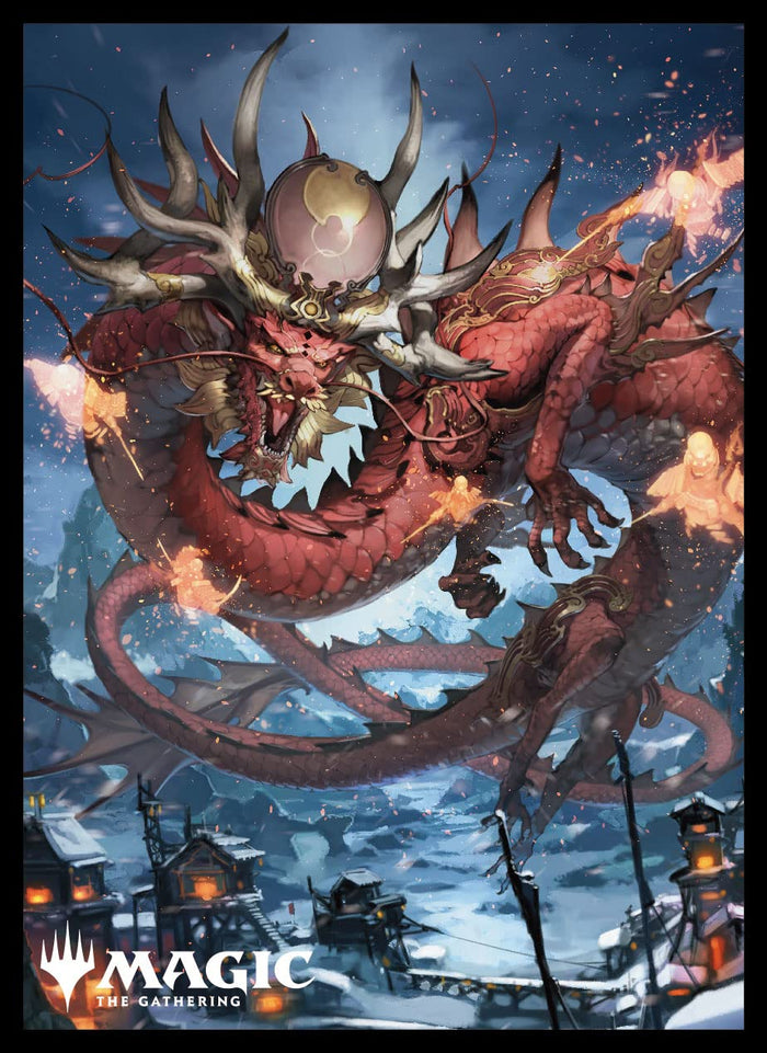 ENSKY Magic: The Gathering Card Sleeve Kamigawa: Neon Dynasty 'Atsushi, The Blazing Sun' Mtgs-210- Japan Figure Store - #1 Bring To You The Best Japanese Goods