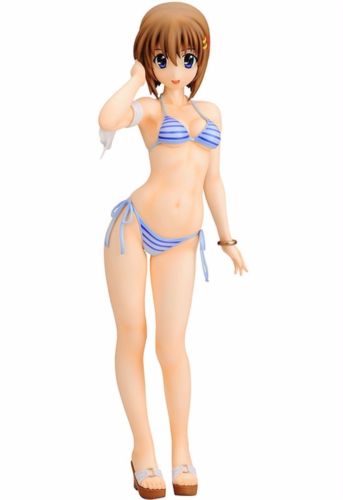 Magical Girl Lyrical Nanoha Strikers Hayate Yagami Swimsuit Ver 1/4 Pvc Gift - Japan Figure
