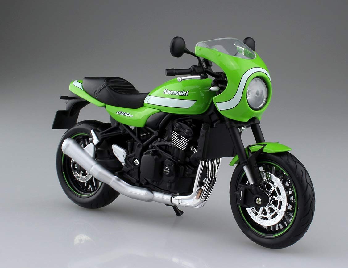 AOSHIMA Skynet 05030 Kawasaki Z900Rs Metallic Cafe Vintage Lime Green 1/12 Scale Finished Model- Japan Figure Store - #1 Bring To You The Best Japanese Goods