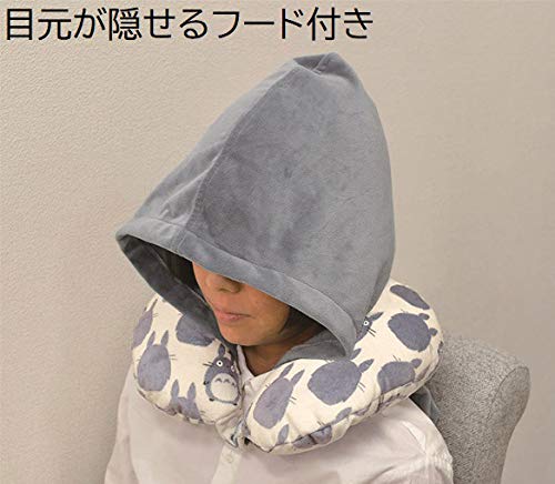 Marushin Hooded Neck Pillow Japan Ghibli My Neighbor Totoro Large Reversible 1145016600- Japan Figure Store - #1 Bring To You The Best Japanese Goods