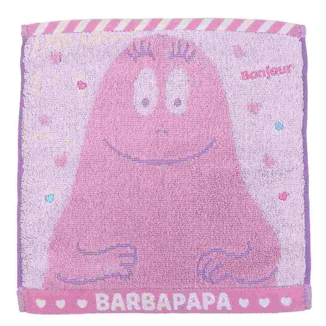MARUSHIN Barbapapa Mini Towel 'Bonjour Barbapapa'- Japan Figure Store - #1 Bring To You The Best Japanese Goods