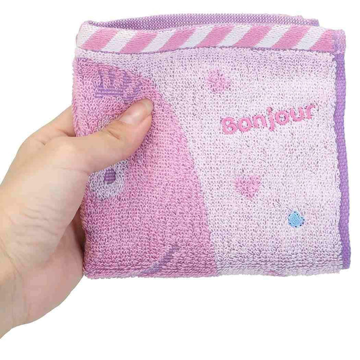 MARUSHIN Barbapapa Mini Towel 'Bonjour Barbapapa'- Japan Figure Store - #1 Bring To You The Best Japanese Goods