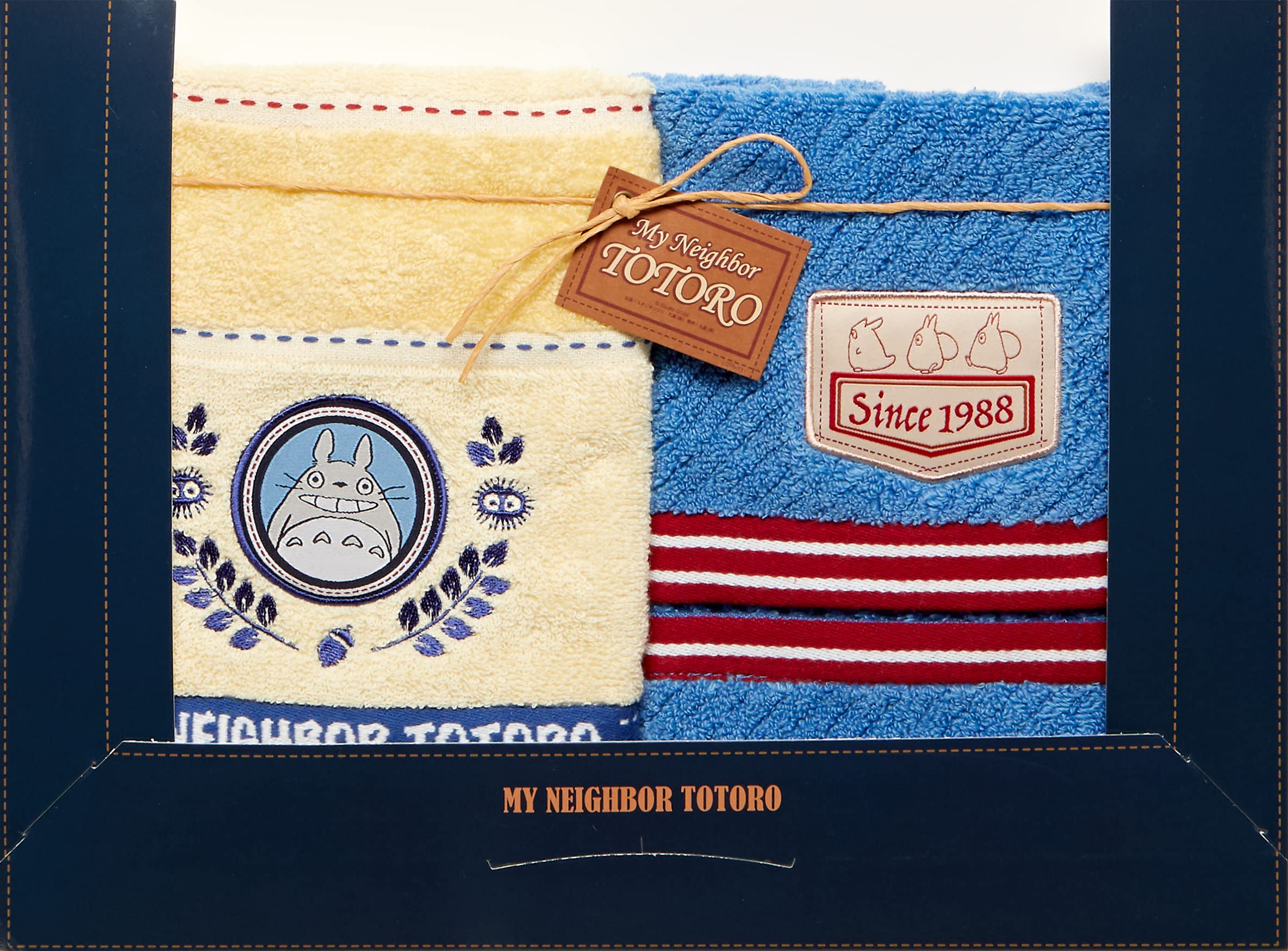 Towel Gift Set Denim Stitch Wt1P Ft1P My Neighbor Totoro- Japan Figure Store - #1 Bring To You The Best Japanese Goods