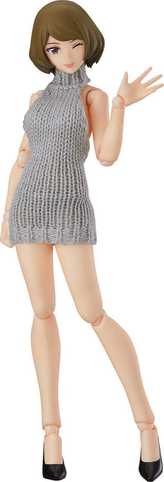 Max Factory Figma Styles Female Body Chiaki Backless Sweater Figure Japan- Japan Figure Store - #1 Bring To You The Best Japanese Goods