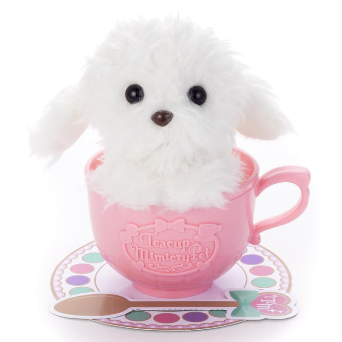 Takaratomy Arts Mimicrypet Teacup Toy Poodle in Vanilla Cream Color- Japan Figure Store - #1 Bring To You The Best Japanese Goods