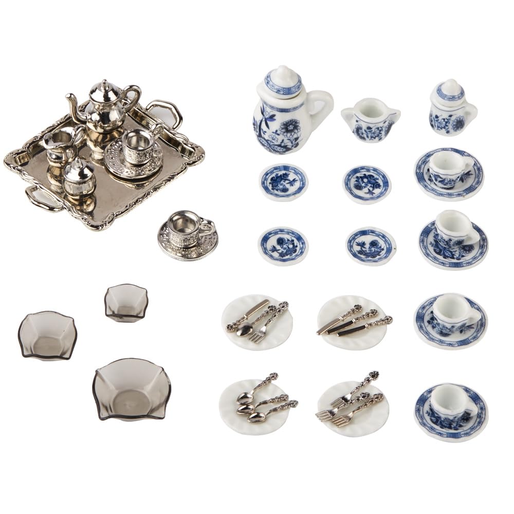 Remeehi Miniature Tableware Set 42Pc 4 Types Decor Dollhouse- Japan Figure Store - #1 Bring To You The Best Japanese Goods