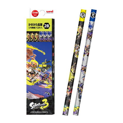 Mitsubishi Pencil Splatoon 3 STS3 2B 1 Doz K56412B- Japan Figure Store - #1 Bring To You The Best Japanese Goods