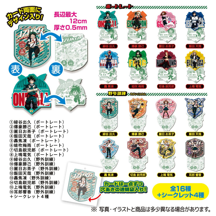 TAKARA TOMY A.R.T.S My Hero Academia Charactable Die Cut Card 20Pcs Complete Box- Japan Figure Store - #1 Bring To You The Best Japanese Goods