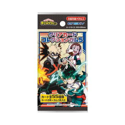 My Hero Academia Clear Card Collection Gum 5 First Limited Edition Box Of 16 (Shokugan)- Japan Figure Store - #1 Bring To You The Best Japanese Goods