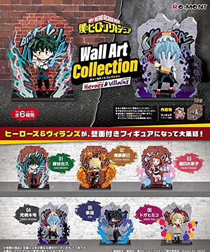 RE-MENT My Hero Academia Wall Art Collection -Heroes&Villains- 6 Pcs Box- Japan Figure Store - #1 Bring To You The Best Japanese Goods