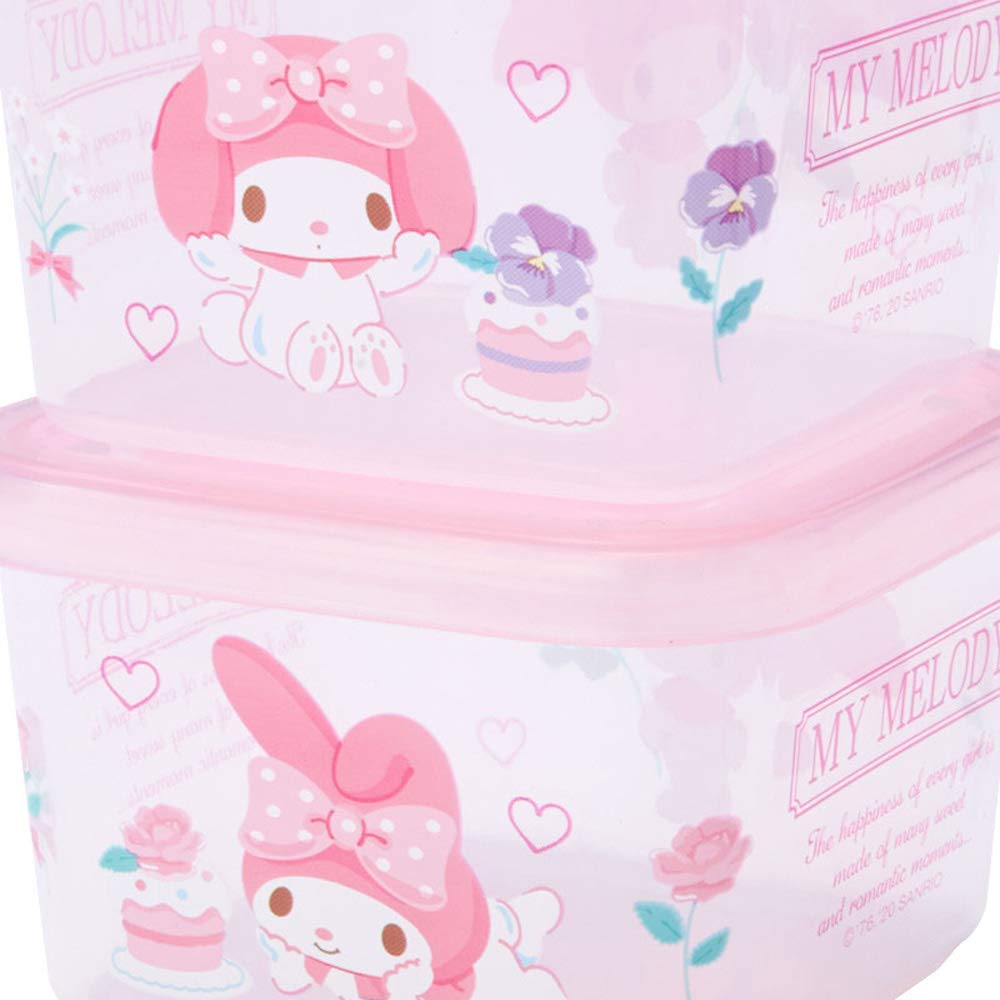 SANRIO Mini Food Container Storage Container Set Of 2 My Melody- Japan Figure Store - #1 Bring To You The Best Japanese Goods