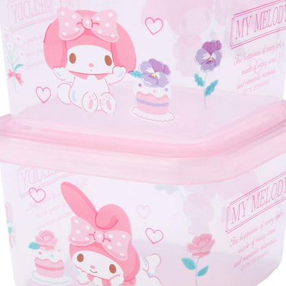 SANRIO Mini Food Container Storage Container Set Of 2 My Melody- Japan Figure Store - #1 Bring To You The Best Japanese Goods