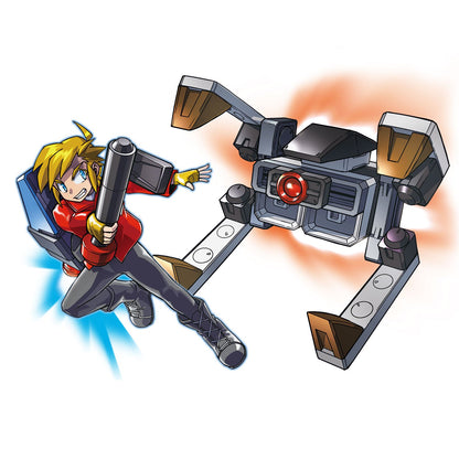 KAWADA Pbr-001 Nanoblock Block Riders Nao W/ Evil Robot- Japan Figure Store - #1 Bring To You The Best Japanese Goods