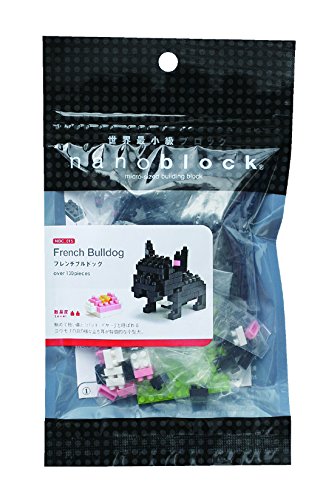 KAWADA Nbc-015 Nanoblock French Bulldog Dog- Japan Figure Store - #1 Bring To You The Best Japanese Goods