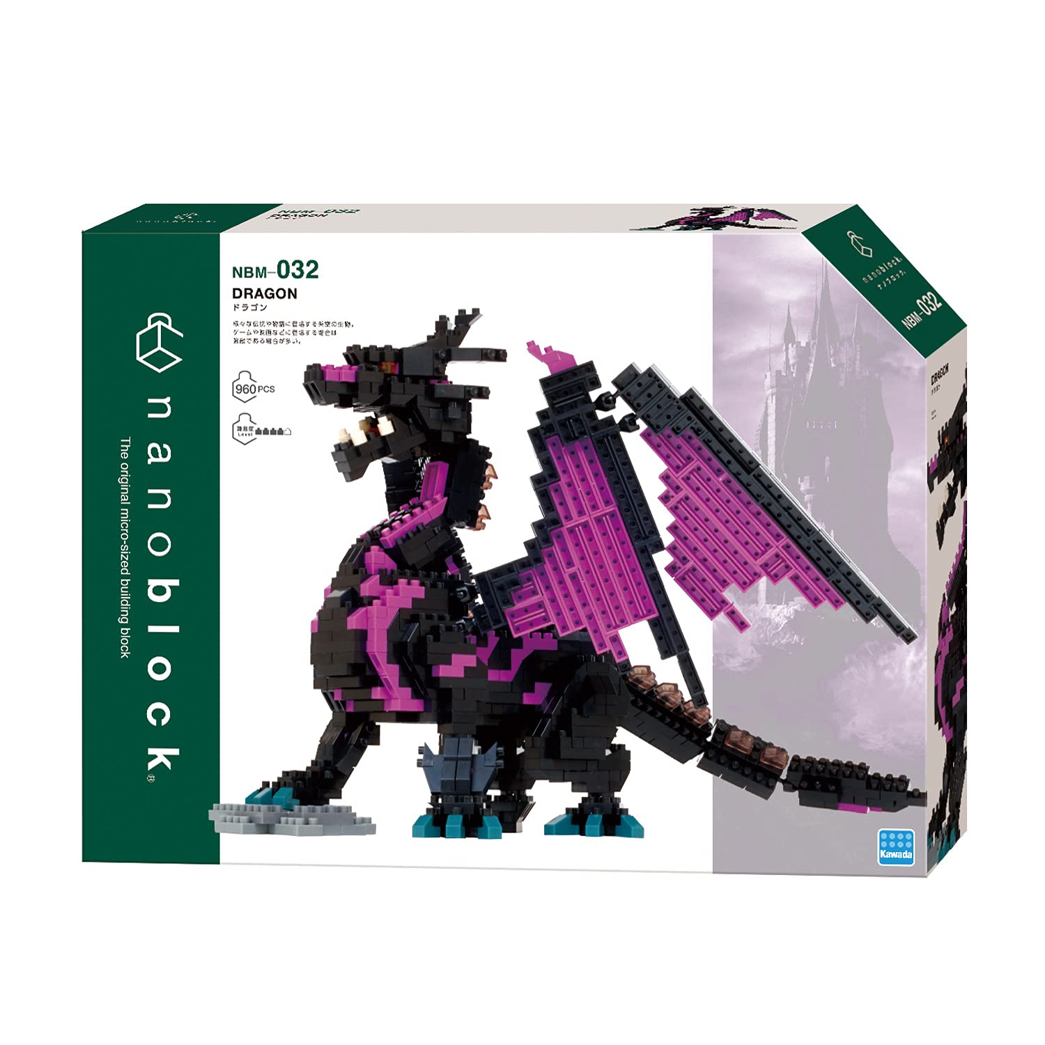 KAWADA Nbm-032 Nanoblock Dragon- Japan Figure Store - #1 Bring To You The Best Japanese Goods