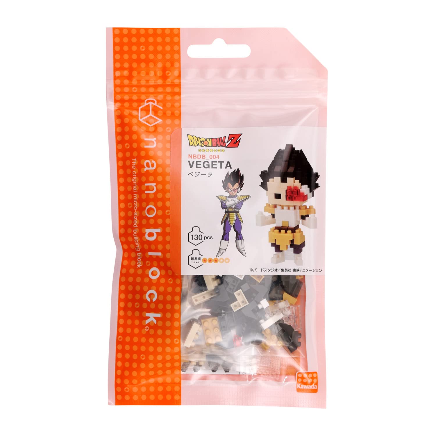 KAWADA Nanoblock Dragon Ball Z Vegeta- Japan Figure Store - #1 Bring To You The Best Japanese Goods