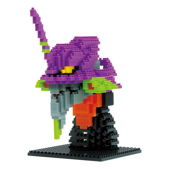 KAWADA Nev-001 Nanoblock Evangelion Unit 01 Head- Japan Figure Store - #1 Bring To You The Best Japanese Goods