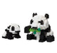 KAWADA Nbc-236 Nanoblock Mother & Baby Giant Panda- Japan Figure Store - #1 Bring To You The Best Japanese Goods