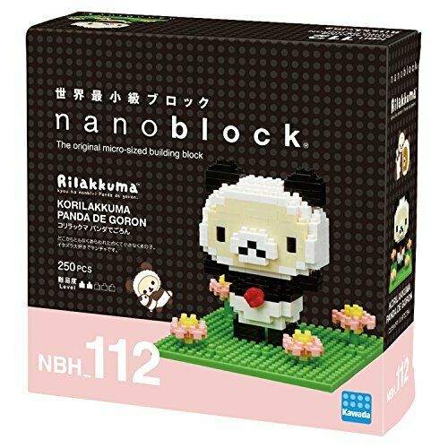 Nanoblock Korilakkuma Panda De Goron Nbh_112- Japan Figure Store - #1 Bring To You The Best Japanese Goods
