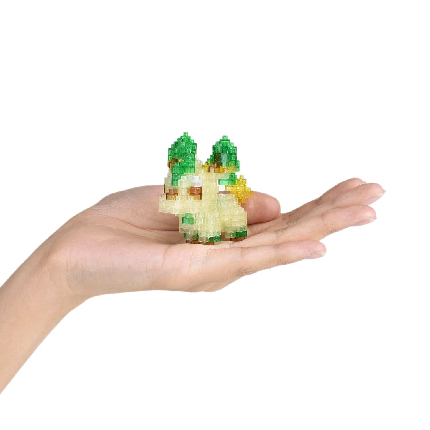Kawada Nanoblock Pokemon Leafeon Brilliant Shining ver. NBPM_083 Japanese Toy Building Block- Japan Figure Store - #1 Bring To You The Best Japanese Goods