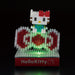 KAWADA Nbh-078 Nanoblock Led Sanrio Hello Kitty And Big Ribbon- Japan Figure Store - #1 Bring To You The Best Japanese Goods