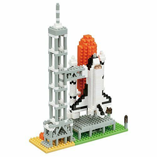 Nanoblock Space Shuttle & Launch Tower Nbh-131- Japan Figure Store - #1 Bring To You The Best Japanese Goods