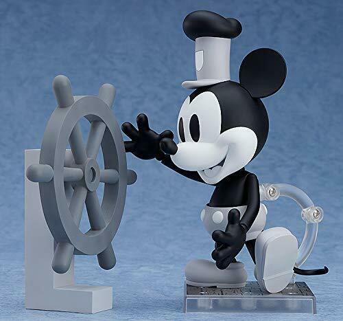 Nendoroid 1010a Steamboat Willie Mickey Mouse: 1928 Ver. Black & White Figure- Japan Figure Store - #1 Bring To You The Best Japanese Goods
