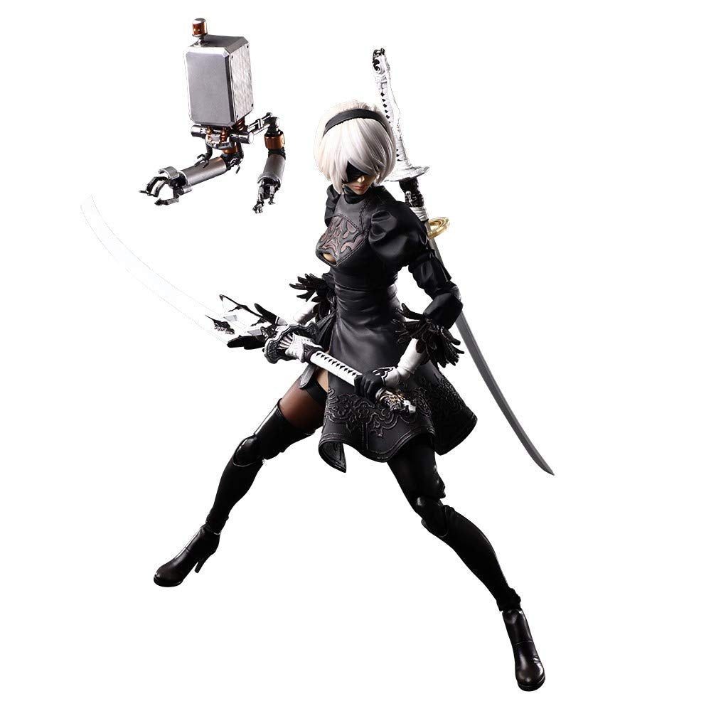 Nier Automata Play Arts Kai Yorha No.2 B Type Dx Version Pvc Painted Movable Figure- Japan Figure Store - #1 Bring To You The Best Japanese Goods