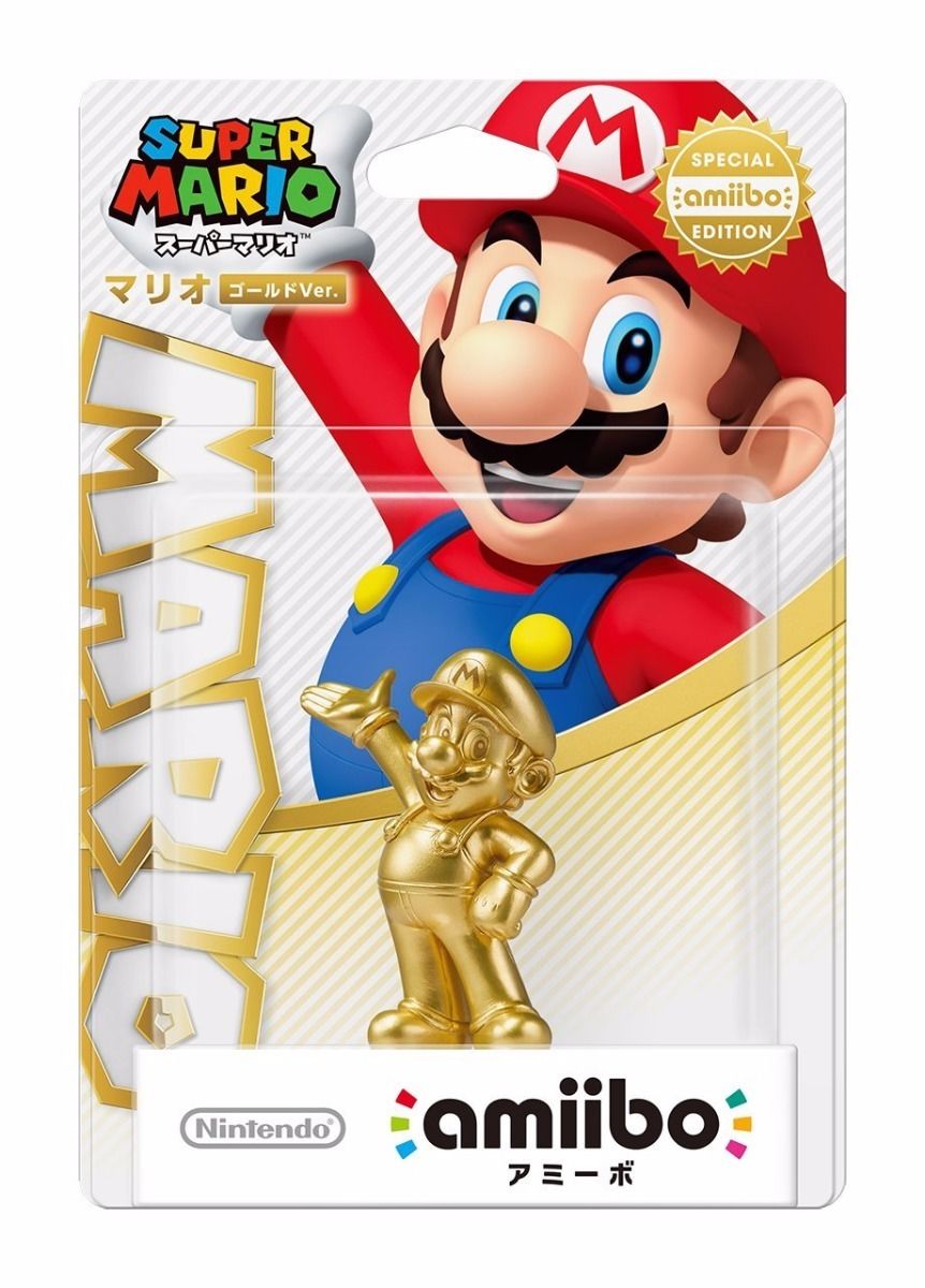 Nintendo Amiibo Mario Gold Ver Super Mario Bros. 3ds Wii U Accessories Japan- Japan Figure Store - #1 Bring To You The Best Japanese Goods