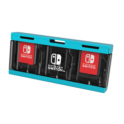 HORI Push Card Case For Nintendo Switch 6 Slots Neon Blue- Japan Figure Store - #1 Bring To You The Best Japanese Goods