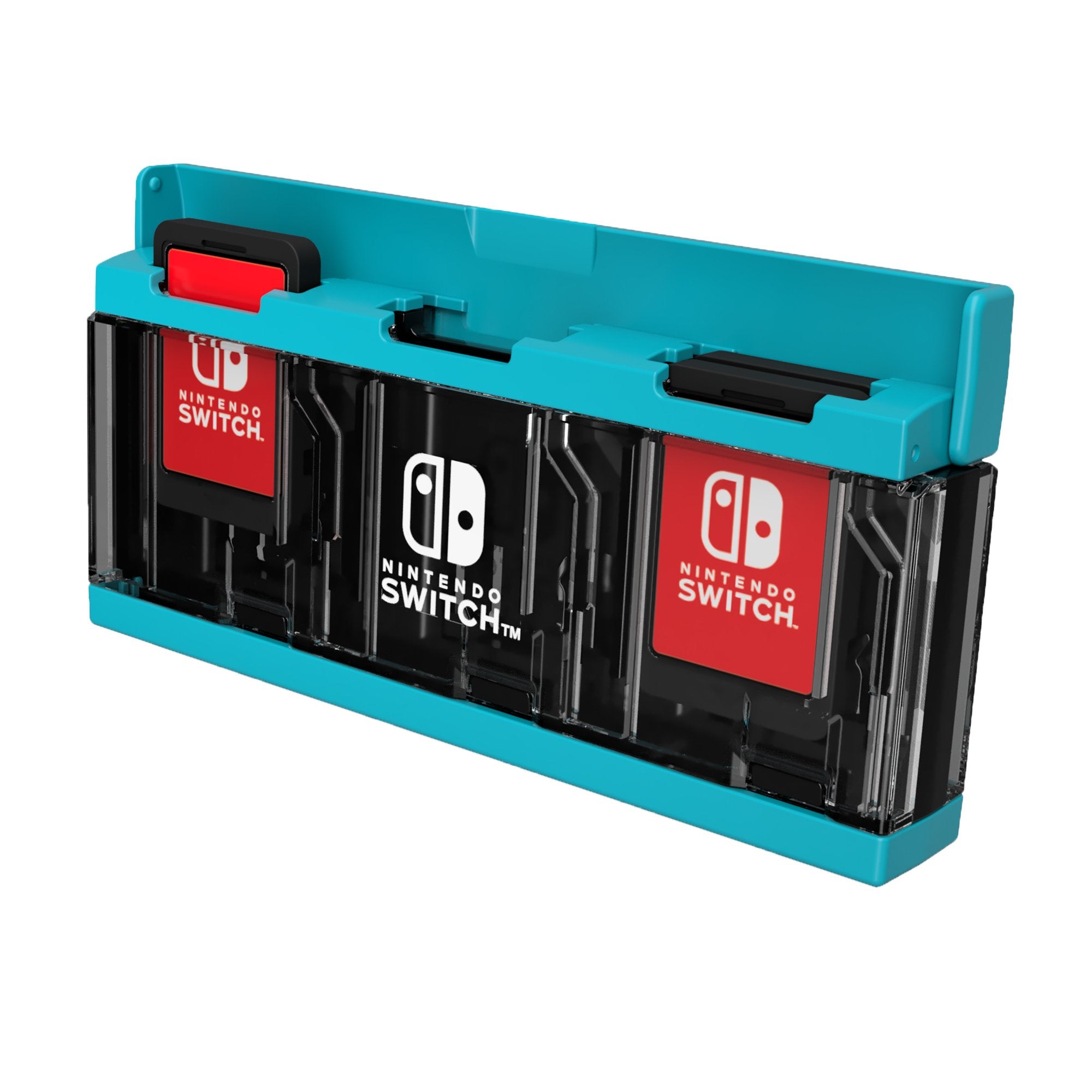 HORI Push Card Case For Nintendo Switch 6 Slots Neon Blue- Japan Figure Store - #1 Bring To You The Best Japanese Goods