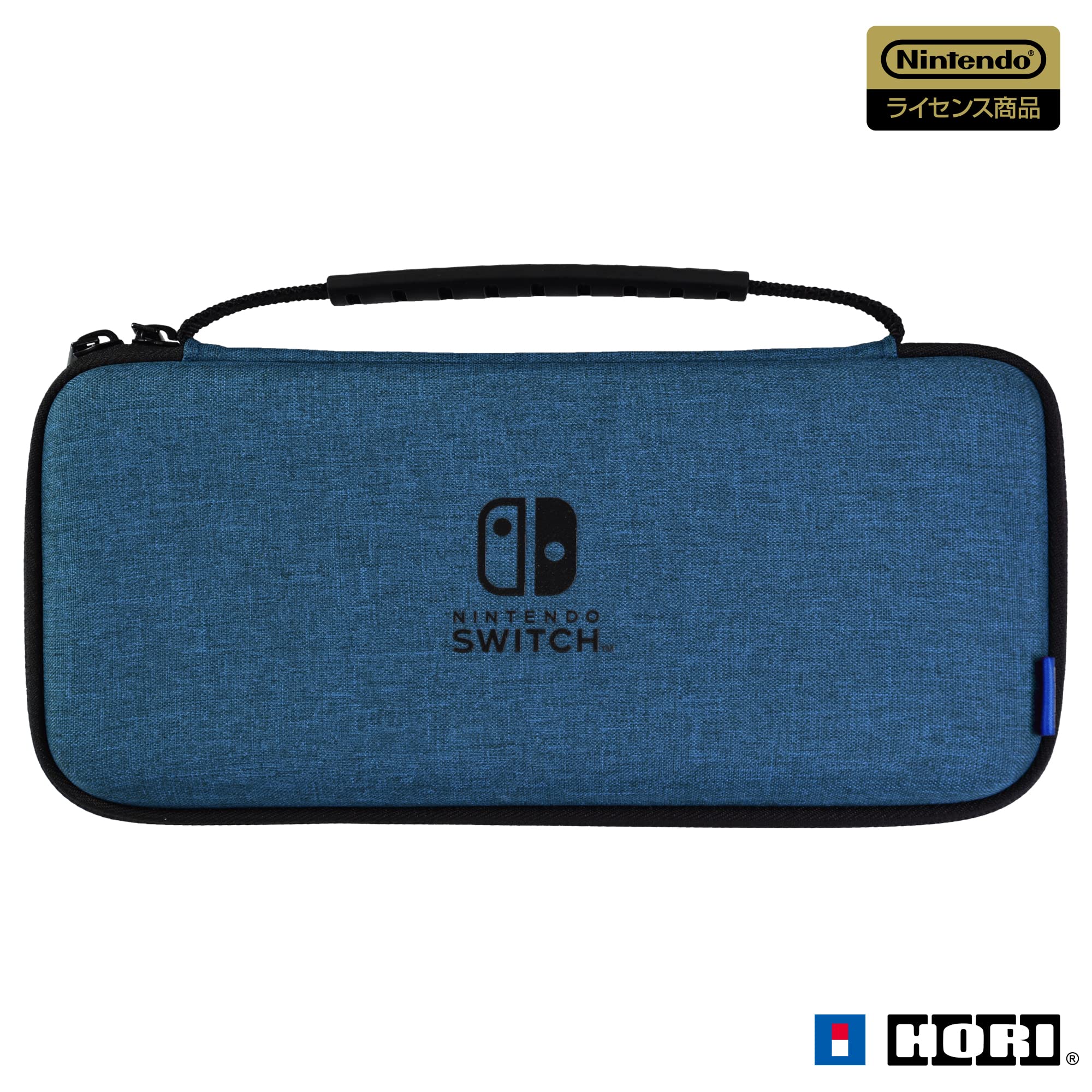 HORI Slim Hard Pouch Plus For Nintendo Switch / Nintendo Switch Oled Model Blue- Japan Figure Store - #1 Bring To You The Best Japanese Goods