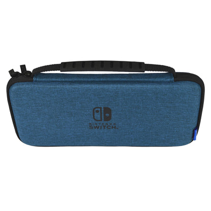 HORI Slim Hard Pouch Plus For Nintendo Switch / Nintendo Switch Oled Model Blue- Japan Figure Store - #1 Bring To You The Best Japanese Goods