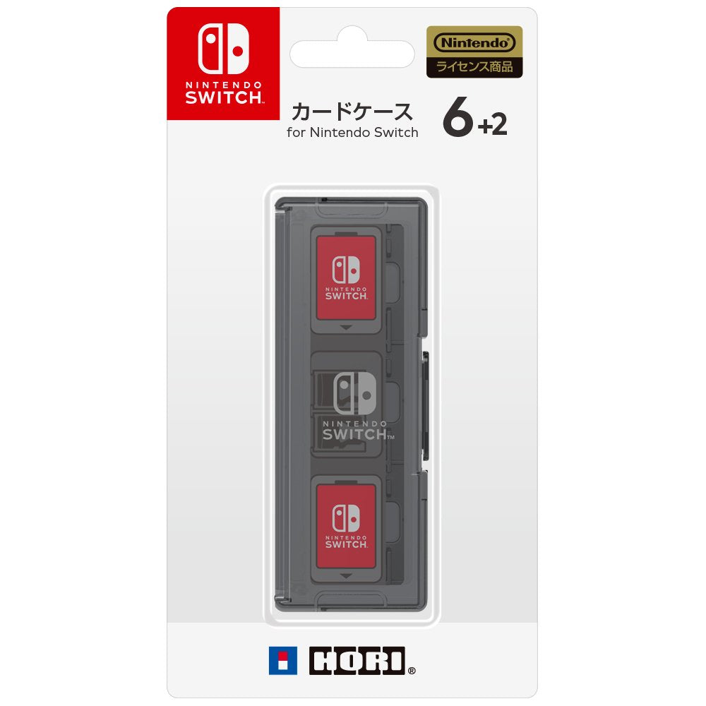 HORI Game Card Case 6+2 Black For Nintendo Switch- Japan Figure Store - #1 Bring To You The Best Japanese Goods