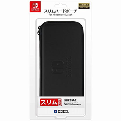 HORI Slim Hard Pouch Black For Nintendo Switch- Japan Figure Store - #1 Bring To You The Best Japanese Goods