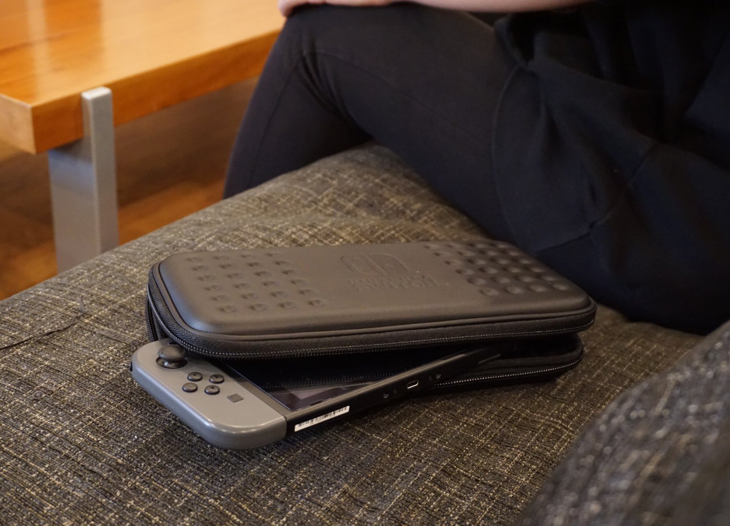 HORI Tough Hard Pouch Black For Nintendo Switch- Japan Figure Store - #1 Bring To You The Best Japanese Goods