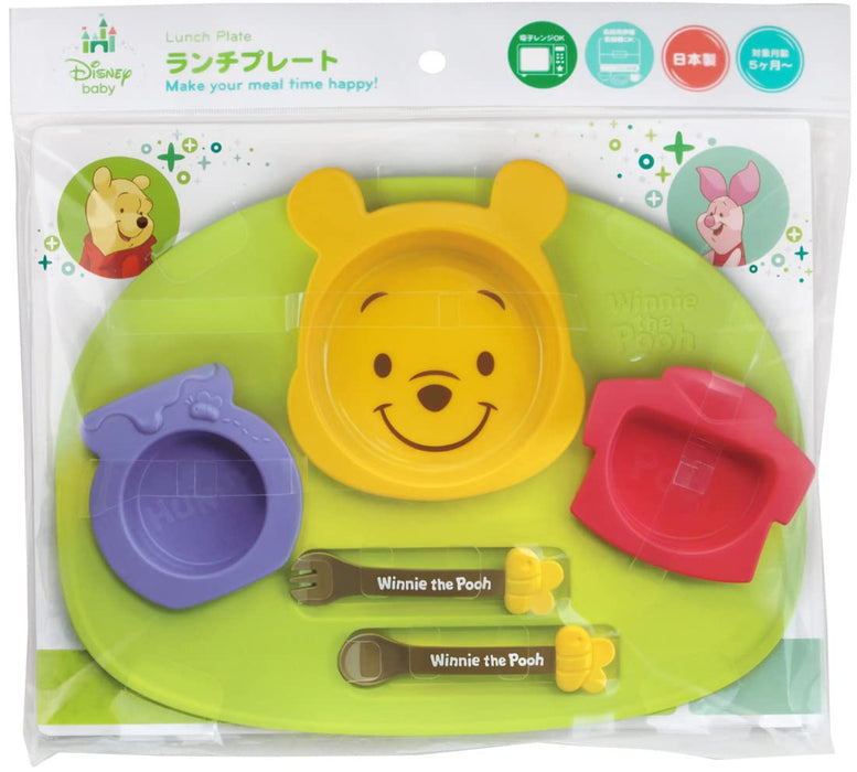 Kam Kasei Nishiki Japan Disney Winnie The Pooh Icon Lunch Plate- Japan Figure Store - #1 Bring To You The Best Japanese Goods